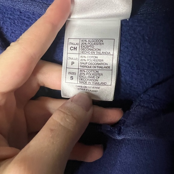 Vtg Mickey Spell-Out Hoodie Zip-Up Small Y2k - Picture 4 of 4